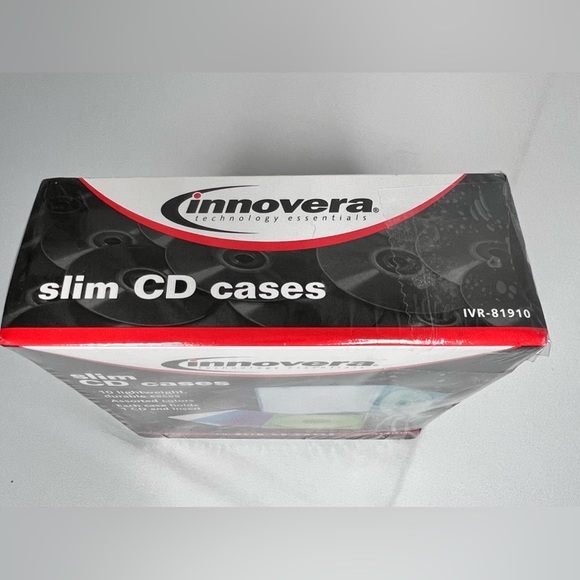 *New-Open Box* Innovera Assorted Colors Translucent Slim CD Cases, 9 Count - Picture 6 of 6